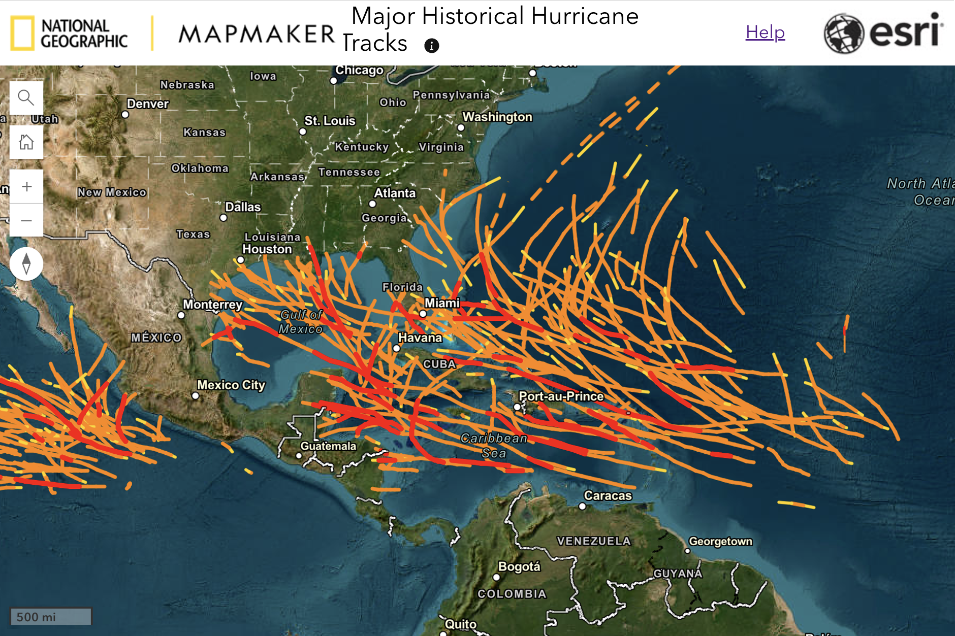 MapMaker: Major Hurricane Tracks mapmaker-major-hurricane-tracks