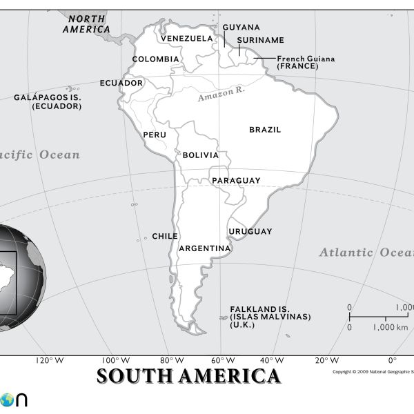 South America, Facts, Land, People, & Economy