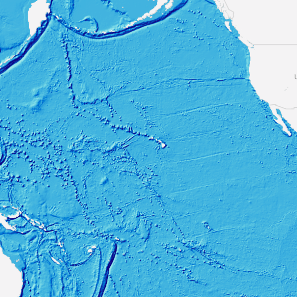 pacific ocean floor map