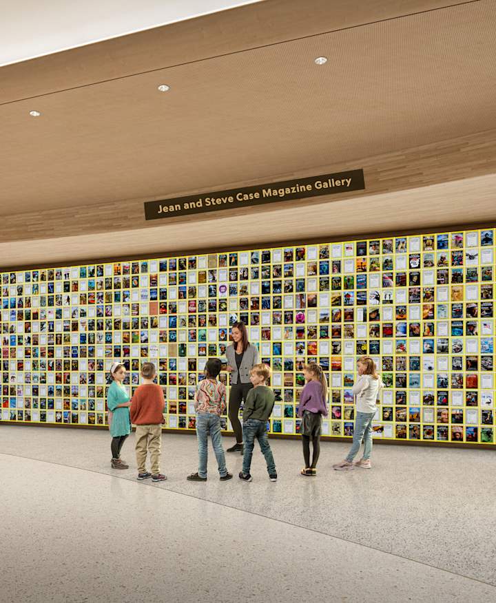 Renderizado de la Galería de Revistas de Jean y Steve Case.