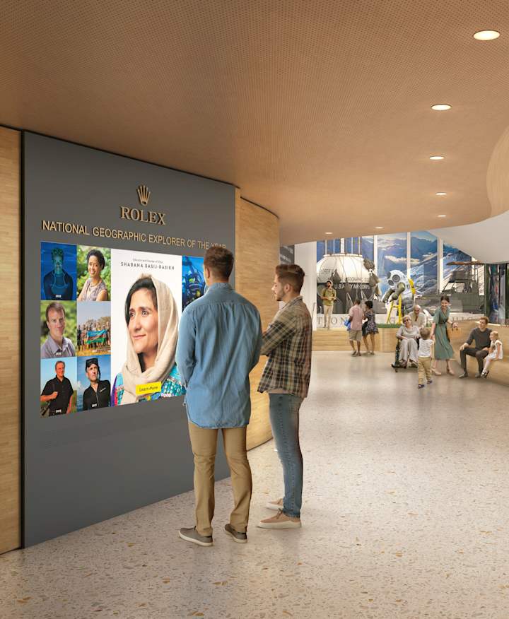 Rendering of the Rolex Explorers Landing at the National Geographic Museum.