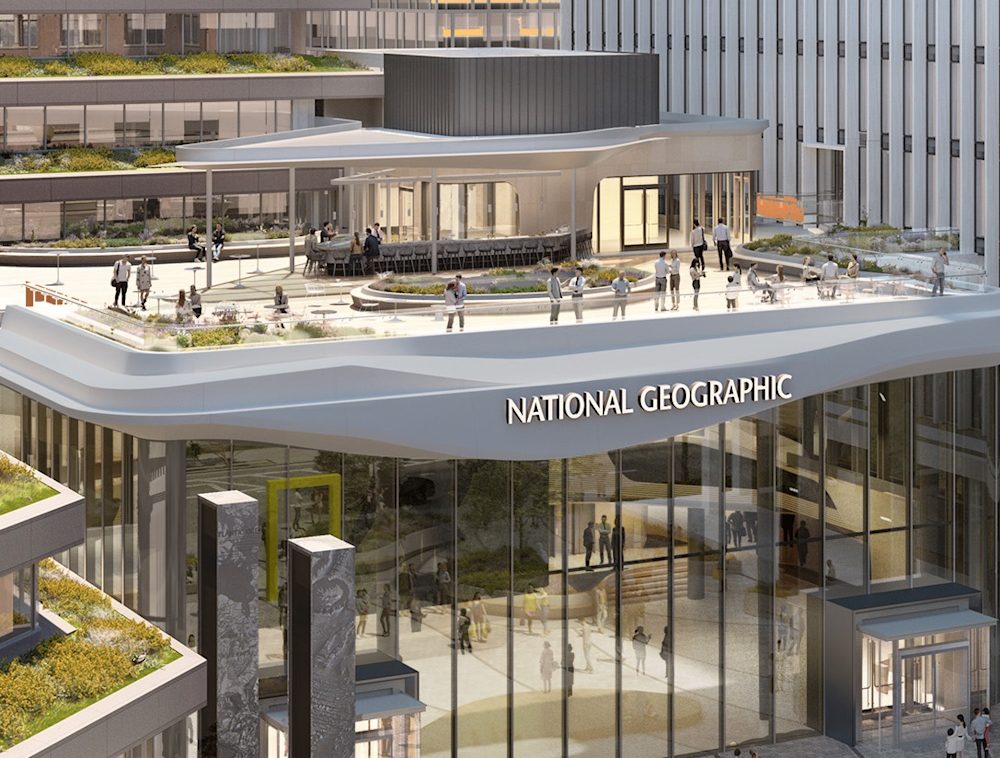 Rendering of the National Geographic Museum rooftop terrace.