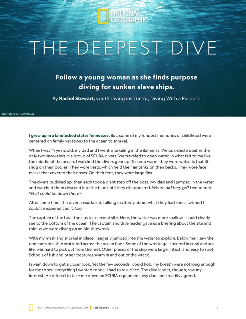 On this date: the deepest dive