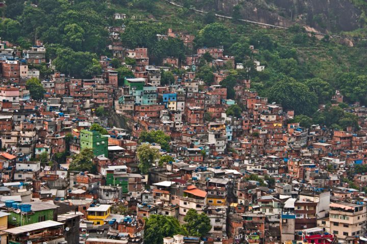 Photograph of favela in Brazil.
