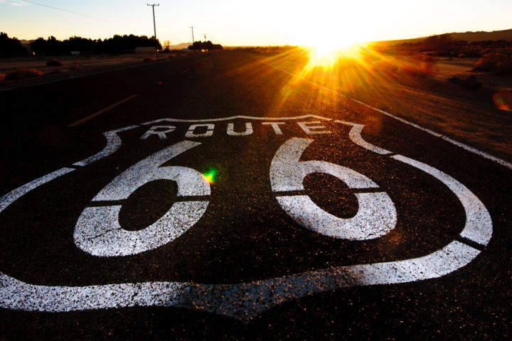 Photograph of Route 66.