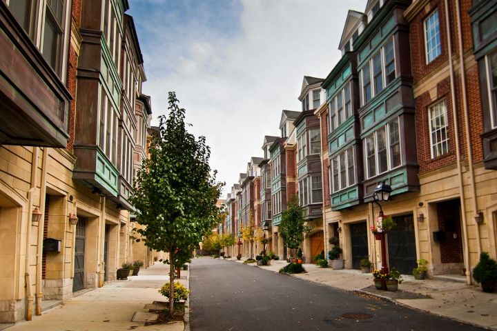 Picture of colorful street.