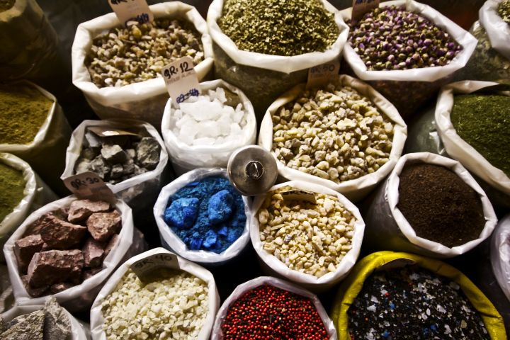 Picture of colorful spices.