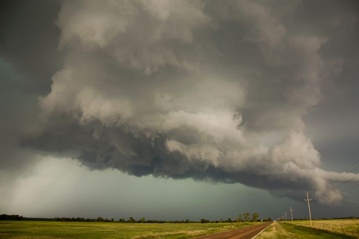 Picture of thunderstorm clouds.