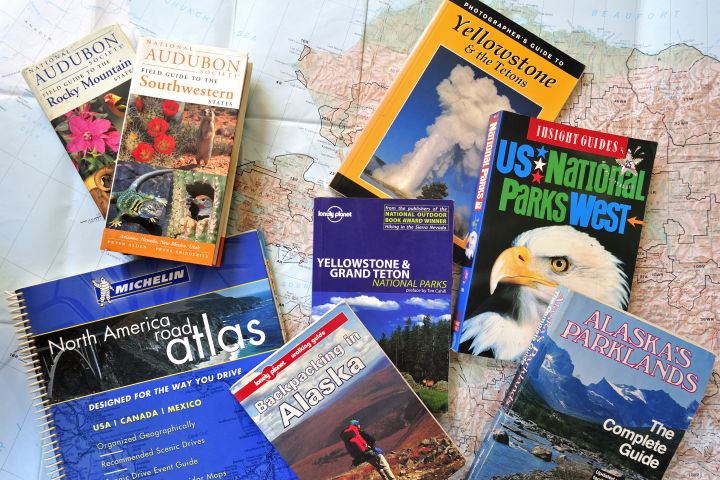 Road map and travel guides about North America