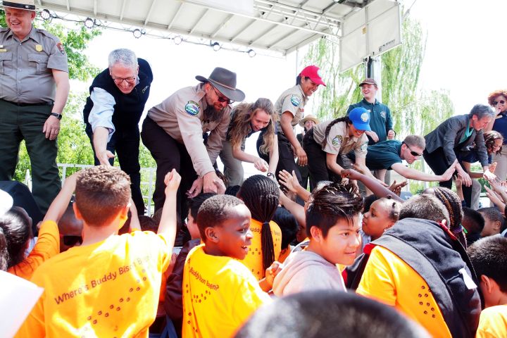 Picture of the opening ceremony of BioBlitz 2016 in Washington, D.C.