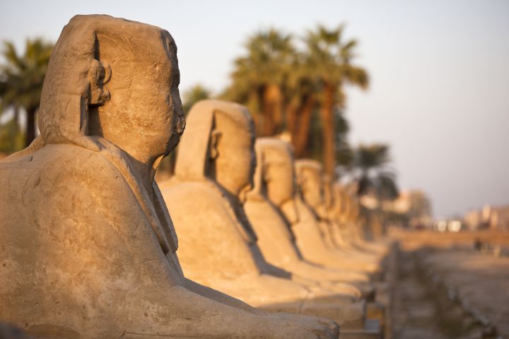 UNESCO World Heritage Site, Luxor Temple in Luxor City, Egypt.