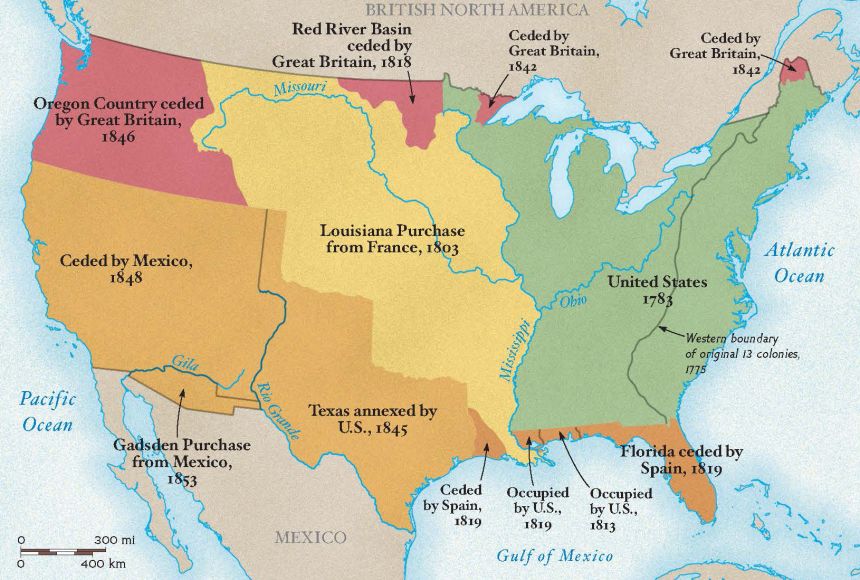 Us Territorial Expansion Map Winna Kamillah 