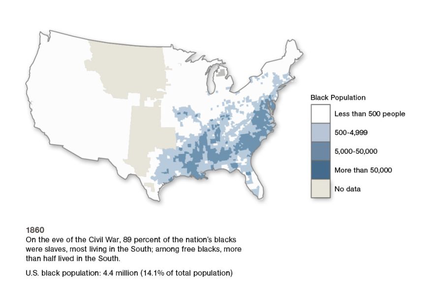 African American Population 1860 