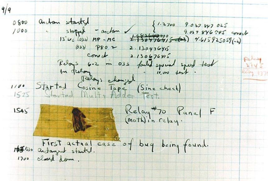 World's First Computer Bug