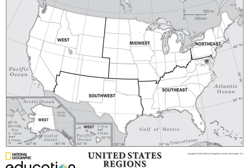 blank native american regions map