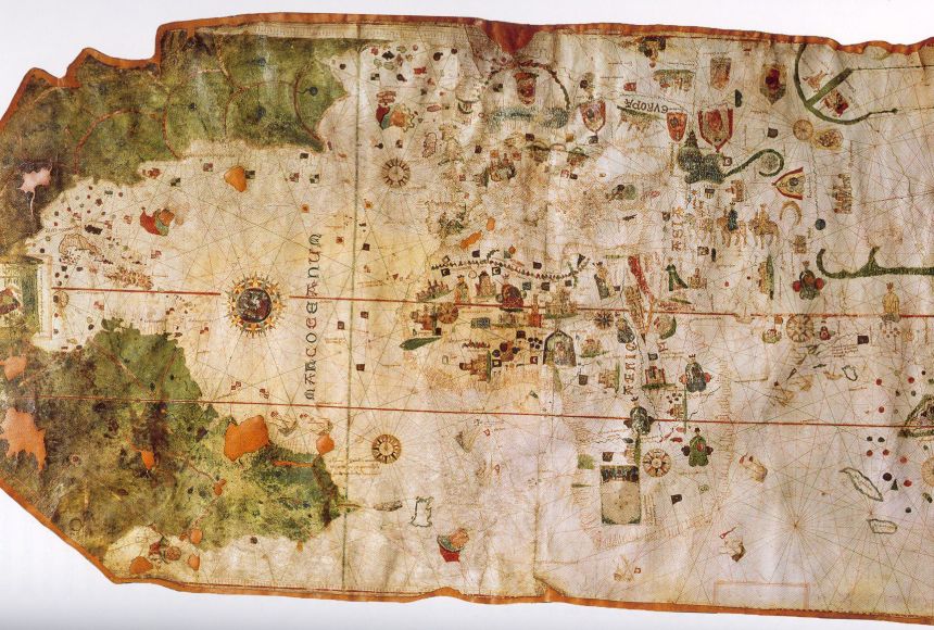 Map Of Columbus First Voyage 