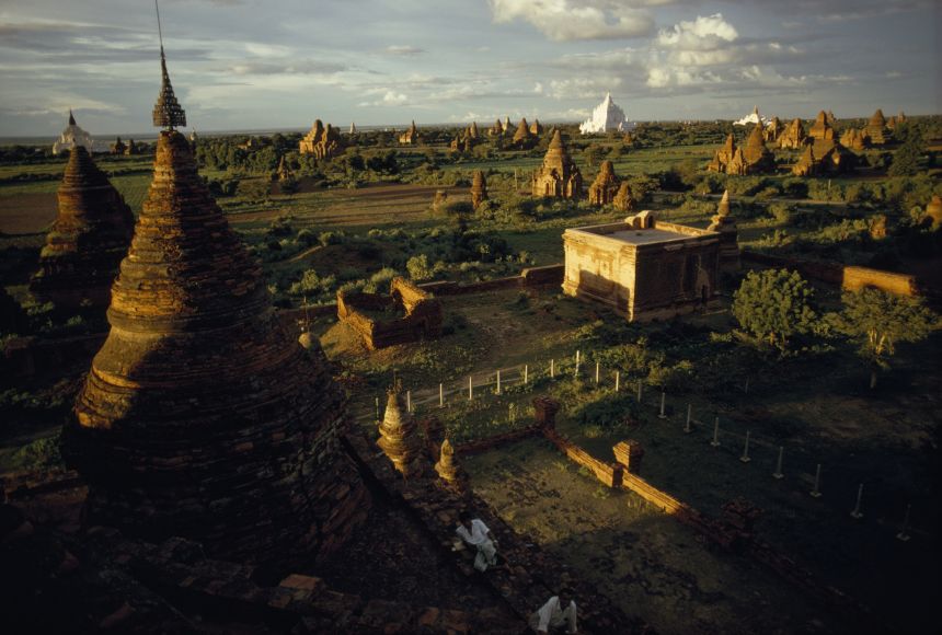 This forest of Buddhist shrines remains at Myanmar's (Burma's) first capital.