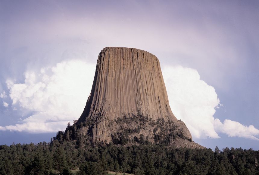 Devil's Tower National Monument in Wyoming is an example of an igneous rock.