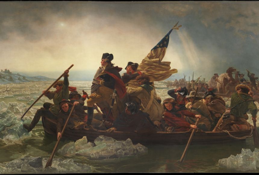 More than a tribute to a turning point in the American Revolution, "Washington Crossing the Delaware" was created to inspire liberal reforms in the country where the painter was born, Germany.