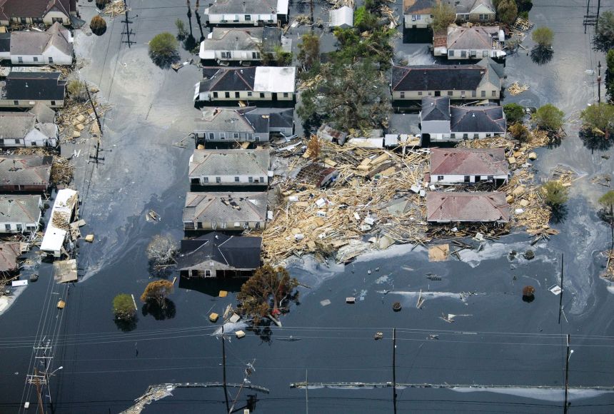 hurricane katrina before during and after