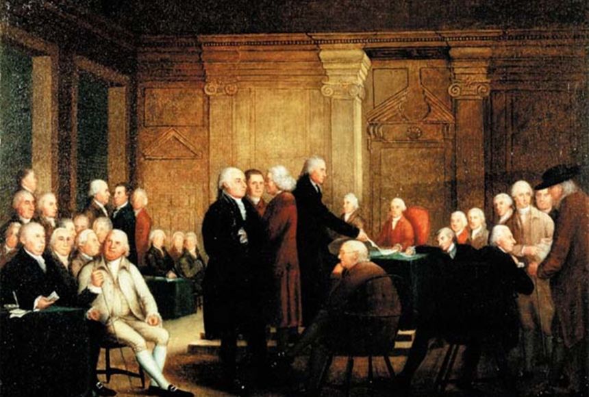 signing of the declaration of independence wallpaper