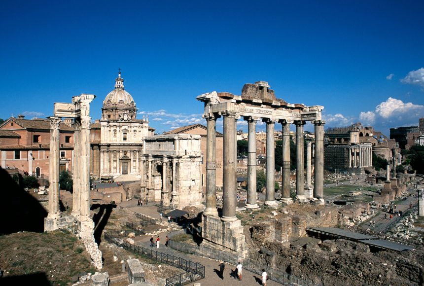 The Roman Forum Arch Of San Severus 