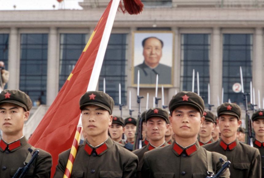 China is one of just five proclaimed communist nations left. There were many more communist countries in 1973 when this photograph of Chinese soldiers was taken.