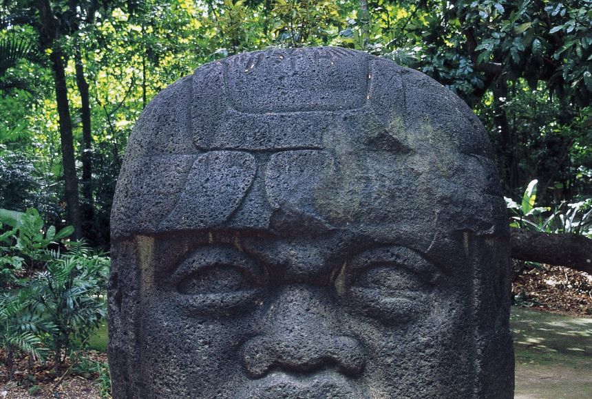 The Olmec colossal heads are the most famous artifacts left behind by the Olmec civilization. The Olmec people are believed to have occupied a large part of modern-day Southern Mexico.