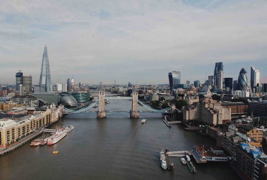 The tower bridge is a symbol of the city to many locals and foreigners alike. The tower bridge was built in 1886 and crosses over the River Thames.