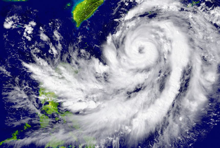 Because of the Coriolis Effect, hurricanes spin counterclockwise in the Northern Hemisphere, while these types of storms spin clockwise in the Southern Hemisphere. This Southern Hemisphere storm, approaching Southeast Asia, is spinning clockwise.