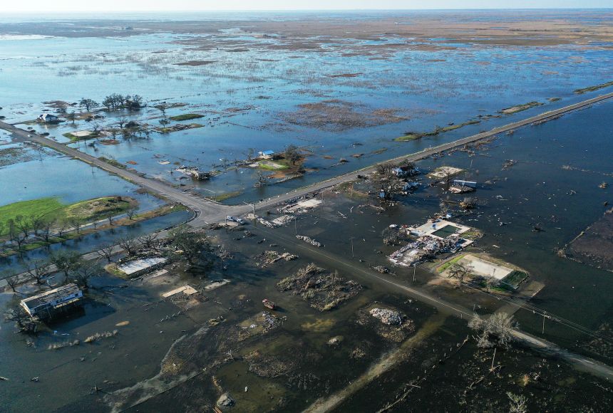 Climate change is likely increasing the frequency and intensity of storms. The Louisiana Gulf Coast in the southeastern United States has been especially hard hit. Category 2 Hurricane Delta hit the Gulf Coast on October 10, 2020, flooding the land.