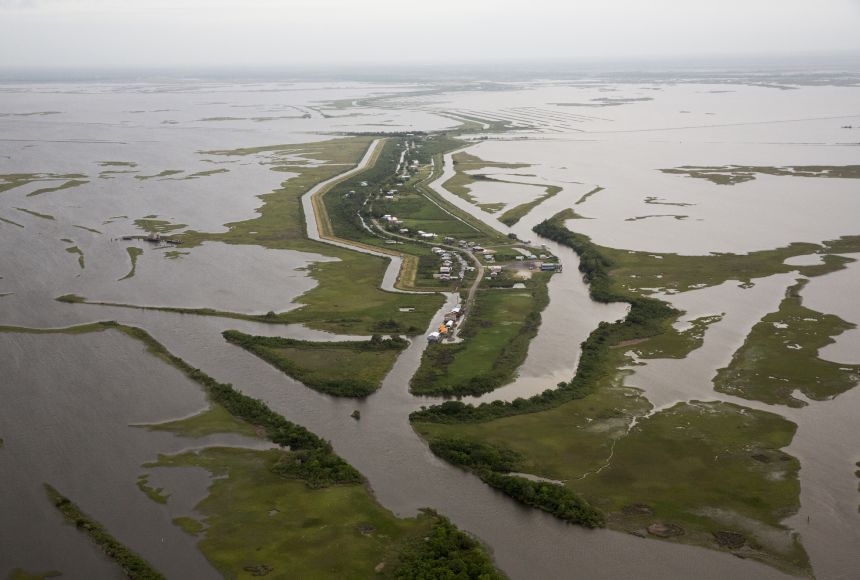 Many of the ancestors of the Biloxi-Chitimacha-Choctaw sought refuge from encroaching white settlers in Isle de Jean Charles in southern Louisiana, United States. But the island has lost 98 percent of its land from the 1950s to 2018.