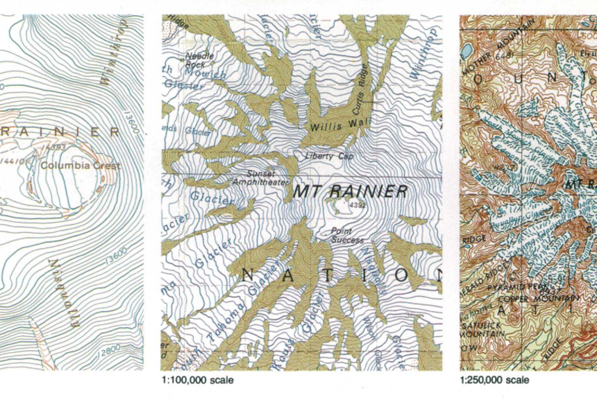 Map Scale   Three Different Scales 