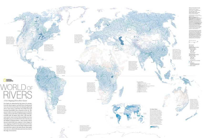 Rivers World Map