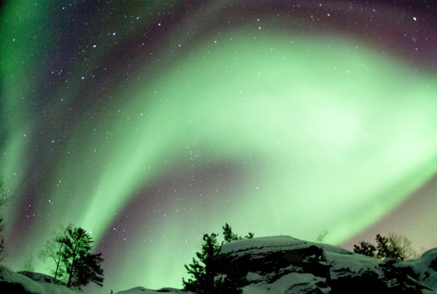 aurora borealis nasa spacecraft