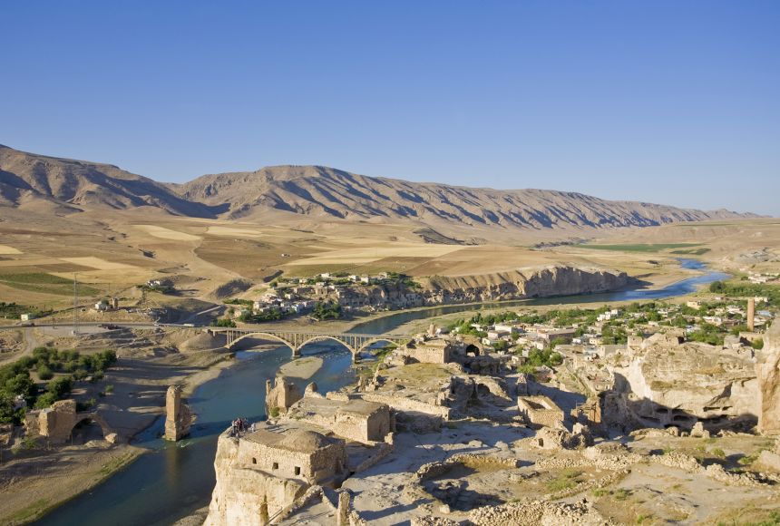 The Tigris River is one of the most important waterways in the Fertile Crescent, and has supported cities like Hasankeyf, Turkey, for centuries.