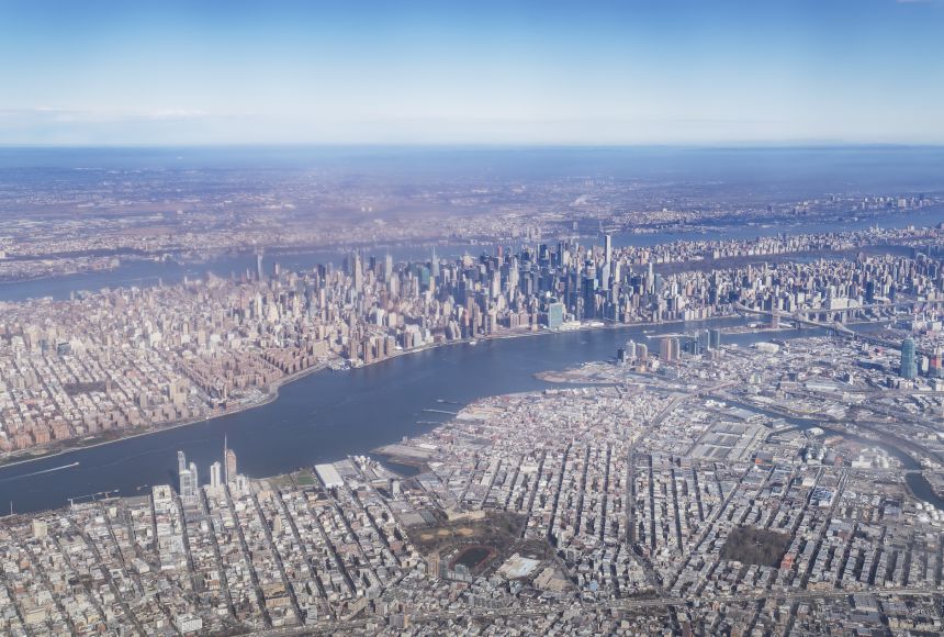 Studies of human populations often happen at or below the city level in places like Manhattan, which is part of New York City, New York, United States.