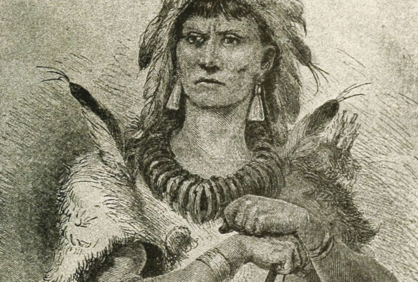 Image of Wahunsenacawh, commonly known as Chief Powhatan by the English settlers.