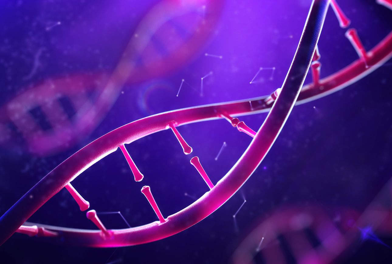DNA is a microscopic structure present in all living cells that provides the blueprint for that organisms' entire makeup, structure, and genetic traits.