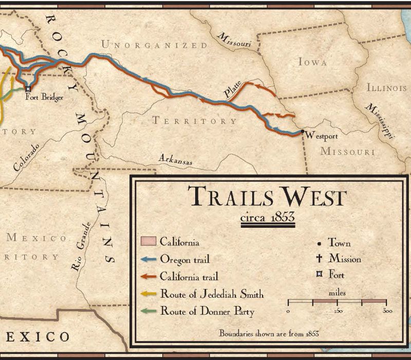 the west during the 1800s