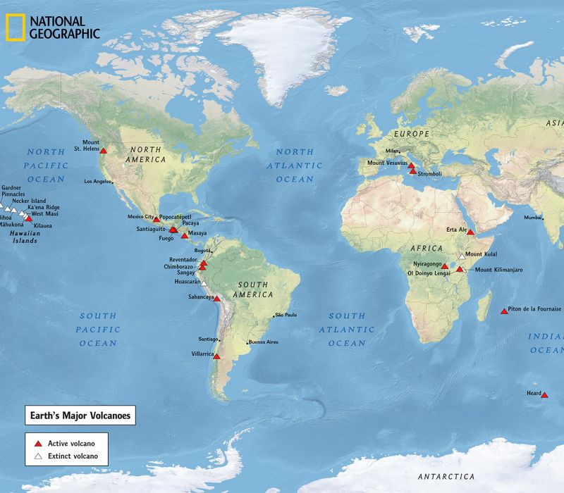 Pictures Of Volcanoes Labeled