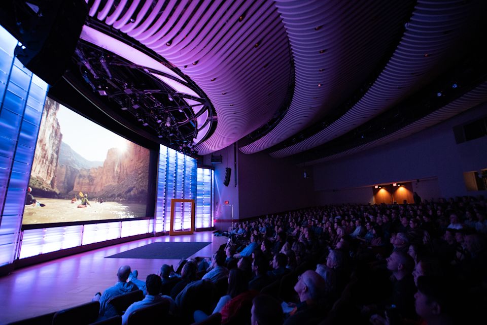 Banff stage with crowd
