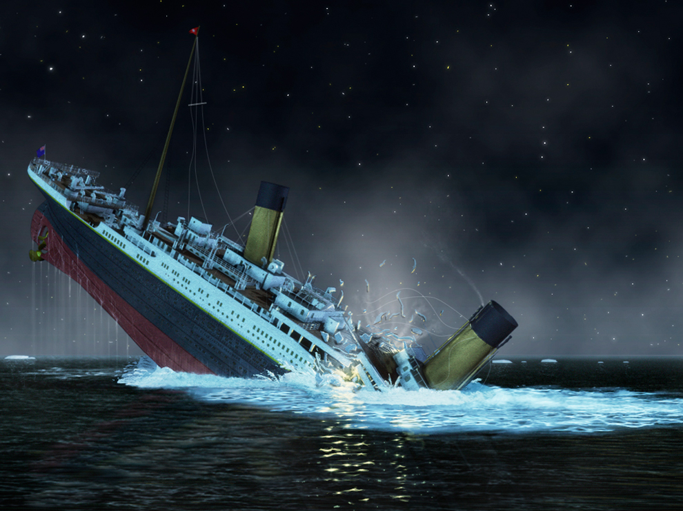 sunken ship titanic