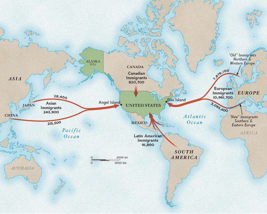 Immigration To The U.S. In The Late 1800s