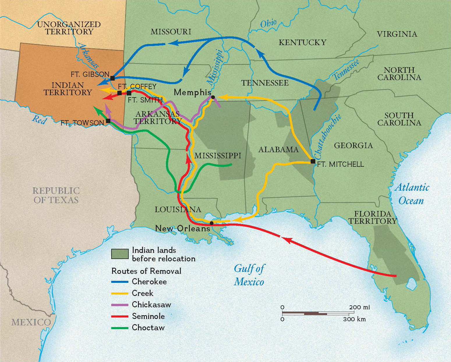 Trail of Tears, Facts, Map, & Significance