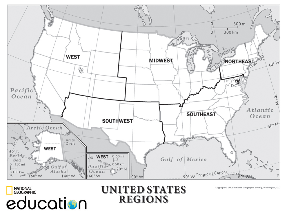 United States Regions   Us Regions Map 2 