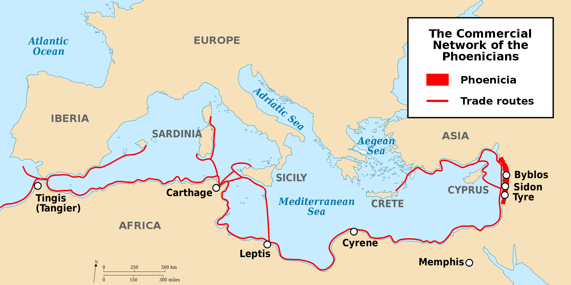 mediterranean sea trade map