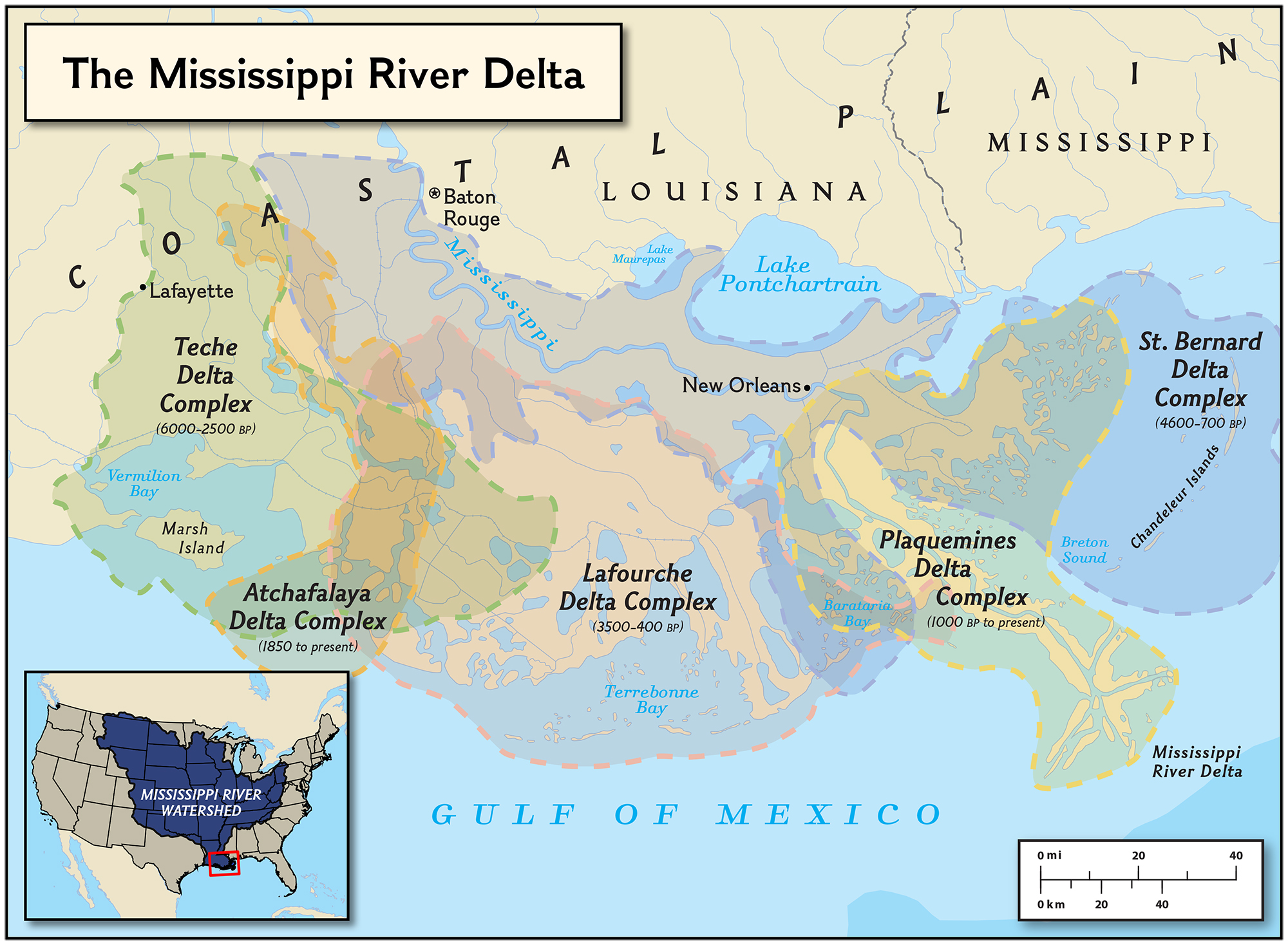 Map of Louisiana and of the Course of the Mississippi
