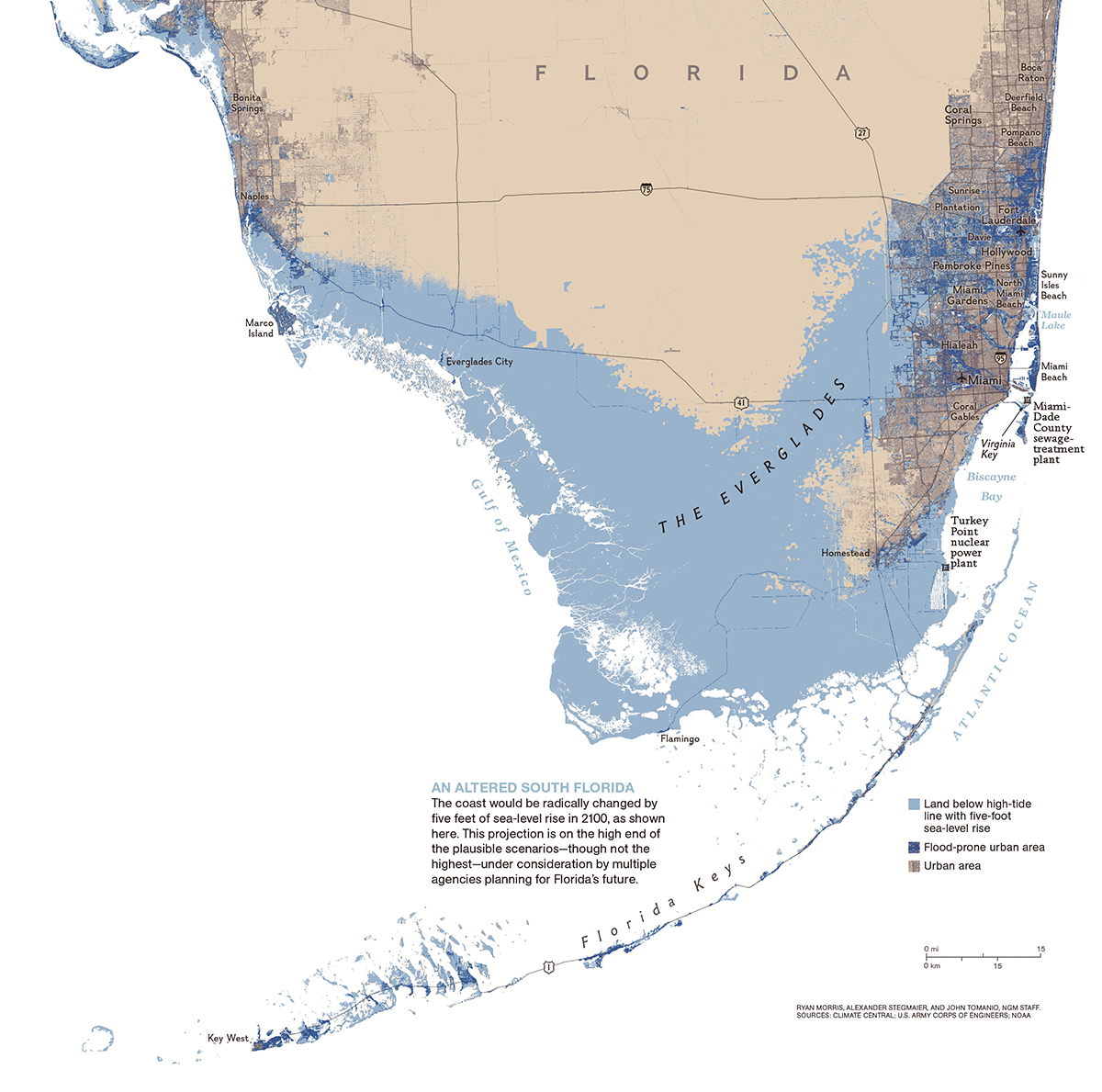 sea level predictions map