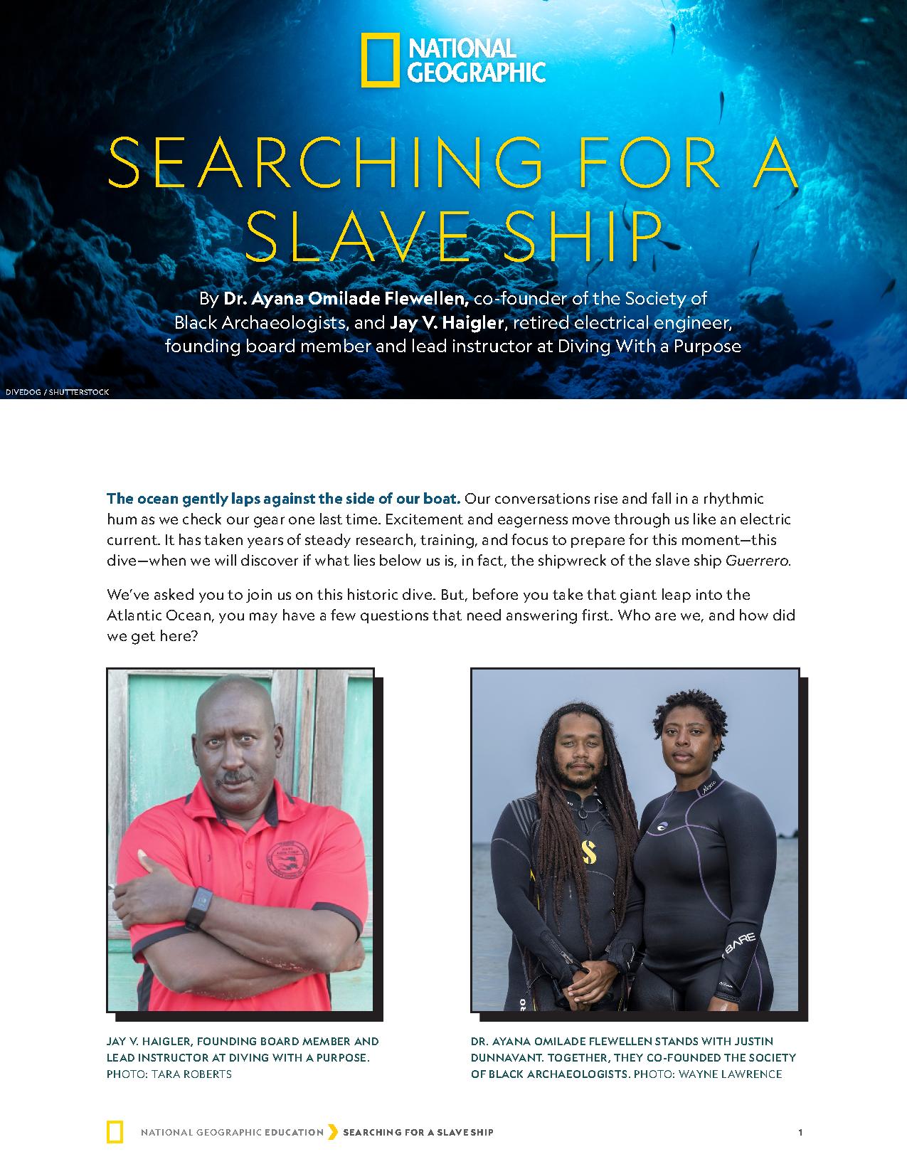 A Sunken Slave Ship and the Search for Answers